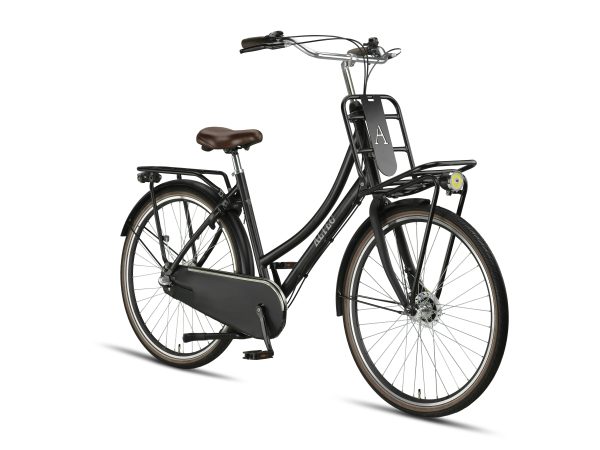 Altec Retro Transportfiets 28inch Dames 50cm Mat Zwart
