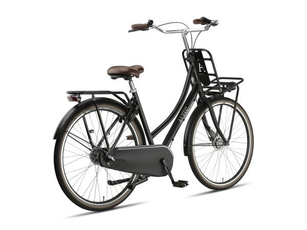 Altec Retro Transportfiets 28inch Dames 50cm Mat Zwart