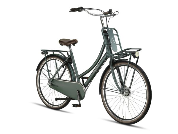 Altec Retro Transportfiets 28inch Dames 53cm Groen Metalic