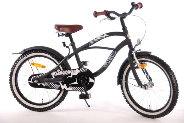 Volare Black Cruiser Kinderfiets – Jongens – 18 inch – Zwart – 95% afgemonteerd
