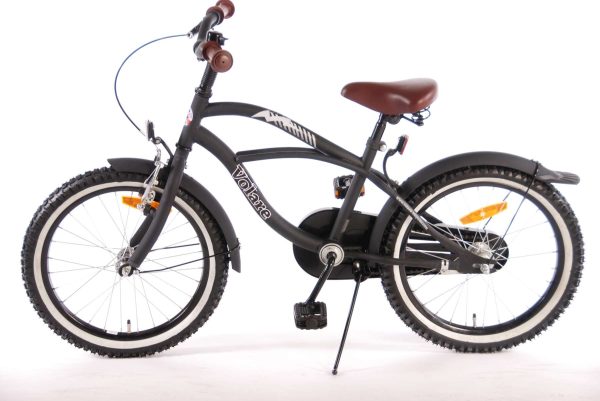 Volare Black Cruiser Kinderfiets – Jongens – 18 inch – Zwart – 95% afgemonteerd