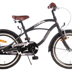Volare Black Cruiser Kinderfiets – Jongens – 18 inch – Zwart – 95% afgemonteerd