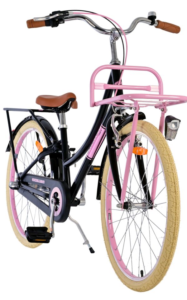 Volare Excellent Kinderfiets – Meisjes – 24 inch – Zwart – 3 Versnellingen