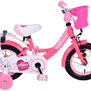 Volare Ashley Kinderfiets – Meisjes – 12 inch – Rood/Roze