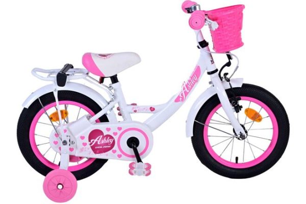 Volare Ashley Kinderfiets – Meisjes – 14 inch – Wit