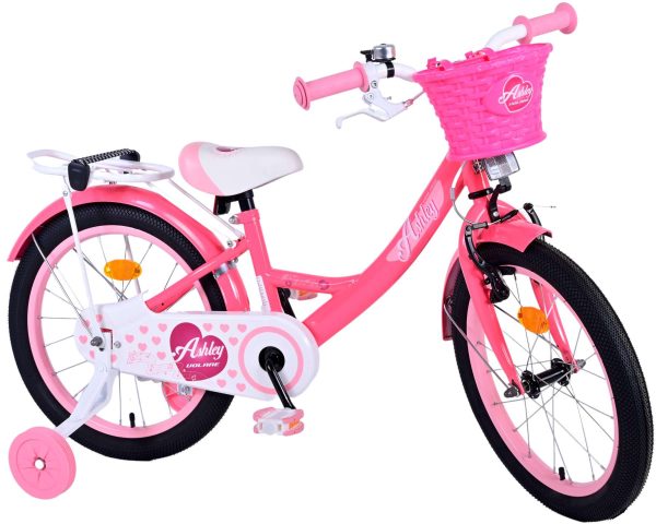 Volare Ashley Kinderfiets – Meisjes – 18 inch – Roze/Rood