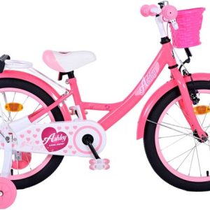 Volare Ashley Kinderfiets – Meisjes – 18 inch – Roze/Rood