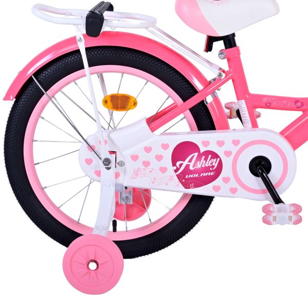 Volare Ashley Kinderfiets – Meisjes – 18 inch – Roze/Rood