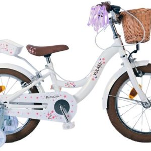 Volare Blossom Kinderfiets – Meisjes – 16 inch – Wit – Twee Handremmen