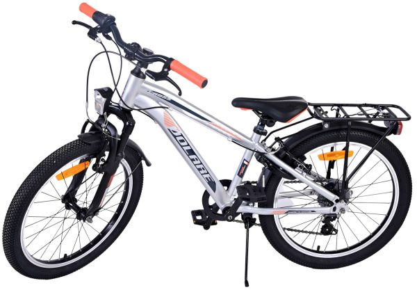 Volare Cross Kinderfiets – Jongens – 20 inch – Zilver – 6 versnellingen