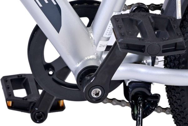 Volare Cross Kinderfiets – Jongens – 20 inch – Zilver – 6 versnellingen