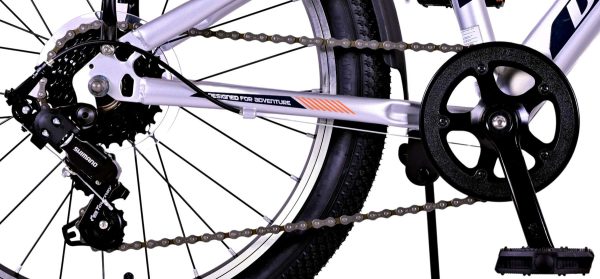 Volare Cross Kinderfiets – Jongens – 20 inch – Zilver – 6 versnellingen
