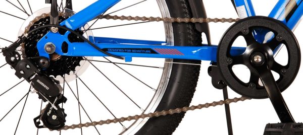 Volare Cross Kinderfiets – Jongens – 20 inch – Blauw – 6 versnellingen