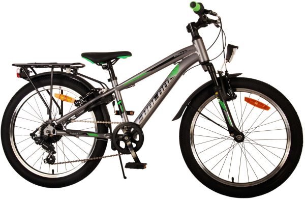 Volare Cross Kinderfiets – Jongens – 20 inch – Grijs – 6 versnellingen