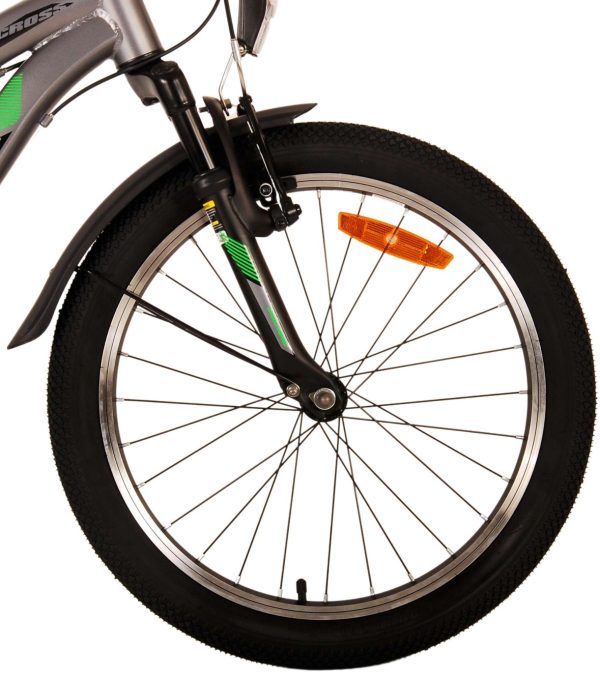 Volare Cross Kinderfiets – Jongens – 20 inch – Grijs – 6 versnellingen
