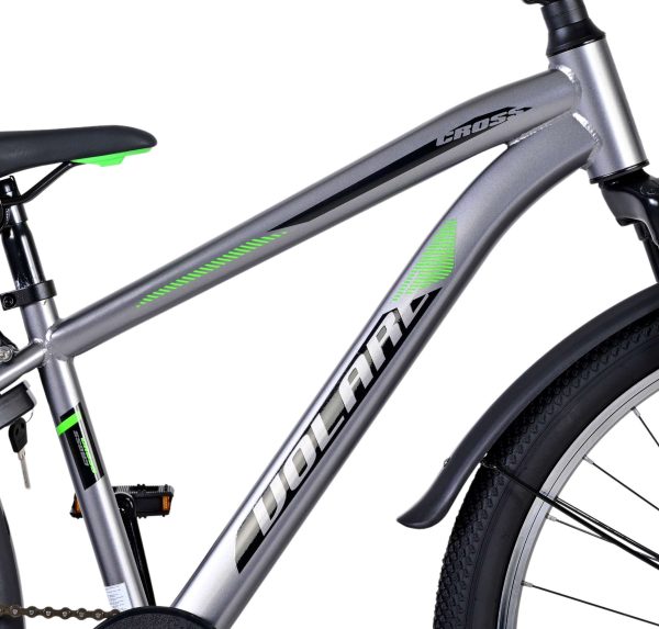 Volare Cross Kinderfiets – Jongens – 24 inch – donker Grijs
