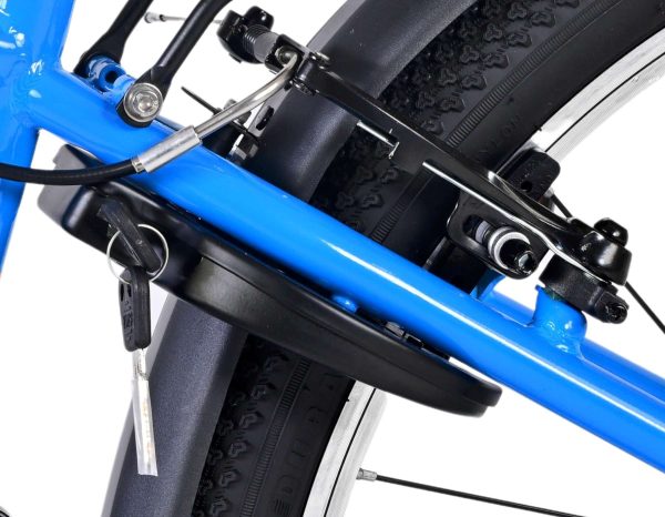 Volare Cross Kinderfiets – Jongens – 24 inch – Blauw – 21 versnellingen – Twee handremmen