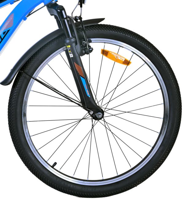 Volare Cross Kinderfiets – Jongens – 24 inch – Blauw – 21 versnellingen – Twee handremmen