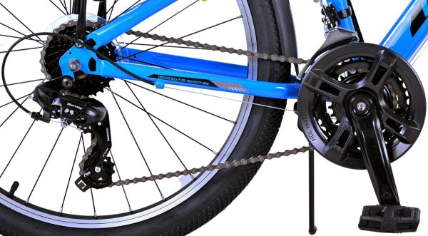 Volare Cross Kinderfiets – Jongens – 24 inch – Blauw – 21 versnellingen – Twee handremmen