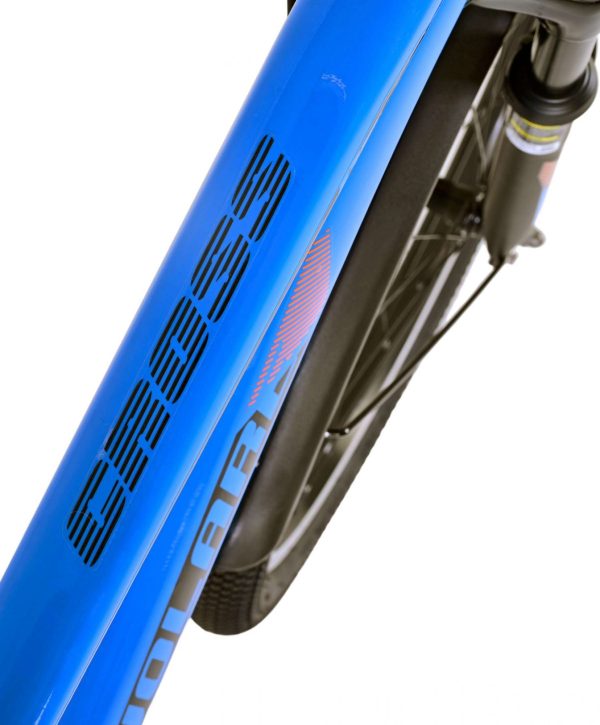 Volare Cross Kinderfiets – Jongens – 24 inch – Blauw – 21 versnellingen – Twee handremmen