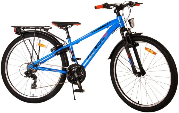 Volare Cross Kinderfiets – Jongens – 26 inch – Blauw – 21 versnellingen – Twee handremmen
