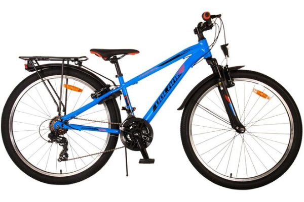 Volare Cross Kinderfiets – Jongens – 26 inch – Blauw – 21 versnellingen – Twee handremmen