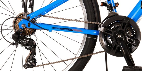Volare Cross Kinderfiets – Jongens – 26 inch – Blauw – 21 versnellingen – Twee handremmen