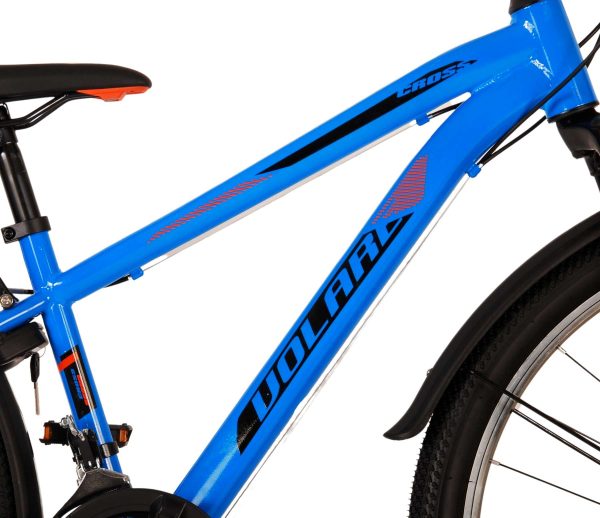 Volare Cross Kinderfiets – Jongens – 26 inch – Blauw – 21 versnellingen – Twee handremmen