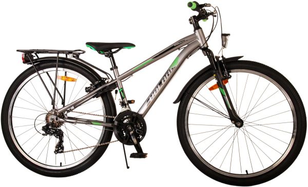 Volare Cross Kinderfiets – Jongens – 26 inch – Grijs – 21 versnellingen – Twee handremmen