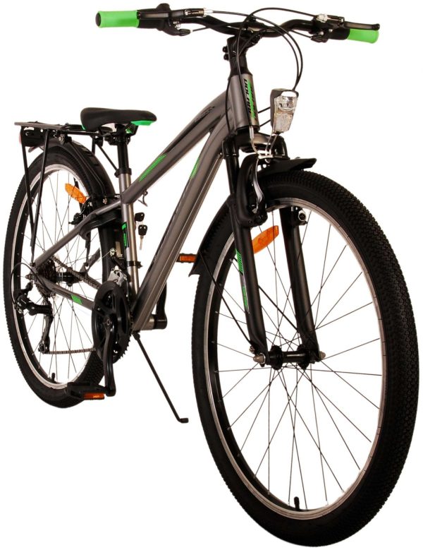 Volare Cross Kinderfiets – Jongens – 26 inch – Grijs – 21 versnellingen – Twee handremmen
