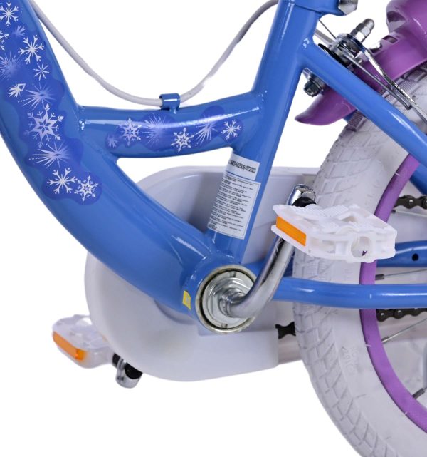 Disney Frozen 2 Kinderfiets – Meisjes – 14 inch – Blauw/Paars – Twee handremmen