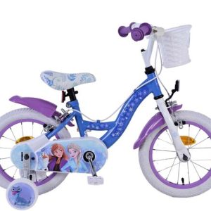 Disney Frozen 2 Kinderfiets – Meisjes – 14 inch – Blauw/Paars – Twee handremmen