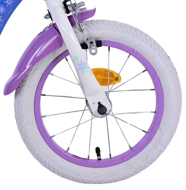Disney Frozen 2 Kinderfiets – Meisjes – 14 inch – Blauw/Paars – Twee handremmen