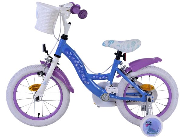 Disney Frozen 2 Kinderfiets – Meisjes – 14 inch – Blauw/Paars – Twee handremmen