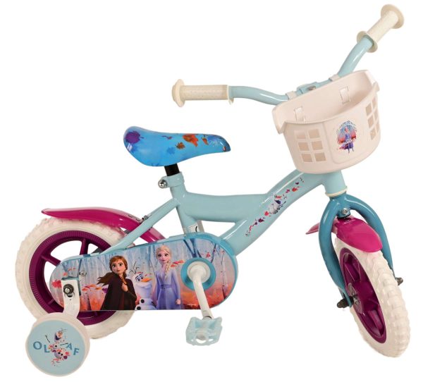 Disney Frozen 2 Kinderfiets – Meisjes – 10 inch – Blauw/Paars – Doortrapper