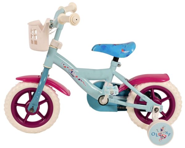 Disney Frozen 2 Kinderfiets – Meisjes – 10 inch – Blauw/Paars – Doortrapper