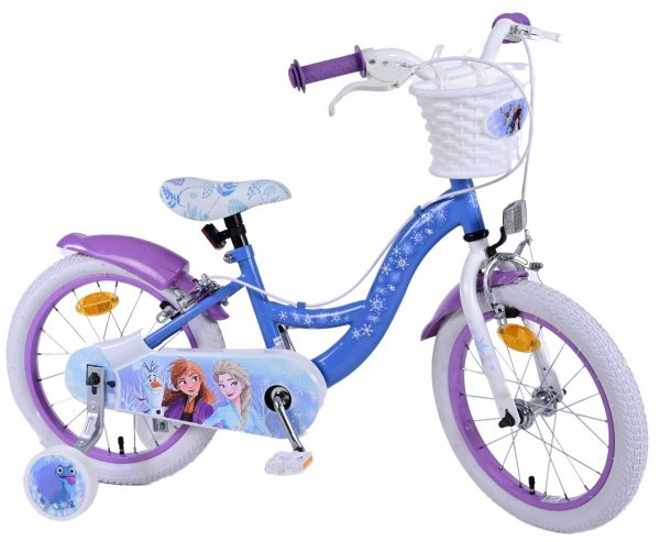 Disney Frozen 2 Kinderfiets – Meisjes – 16 inch – Blauw/Paars – Twee handremmen