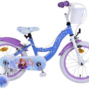 Disney Frozen 2 Kinderfiets – Meisjes – 16 inch – Blauw/Paars – Twee handremmen
