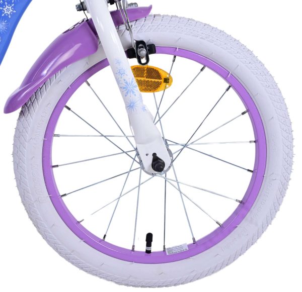Disney Frozen 2 Kinderfiets – Meisjes – 16 inch – Blauw/Paars – Twee handremmen