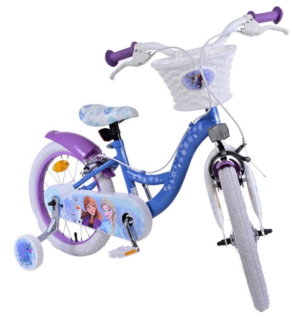 Disney Frozen 2 Kinderfiets – Meisjes – 16 inch – Blauw/Paars – Twee handremmen