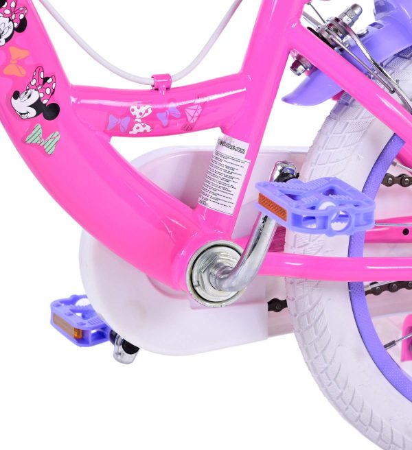 Disney Minnie Kinderfiets – Meisjes – 14 inch – Roze – Twee handremmen