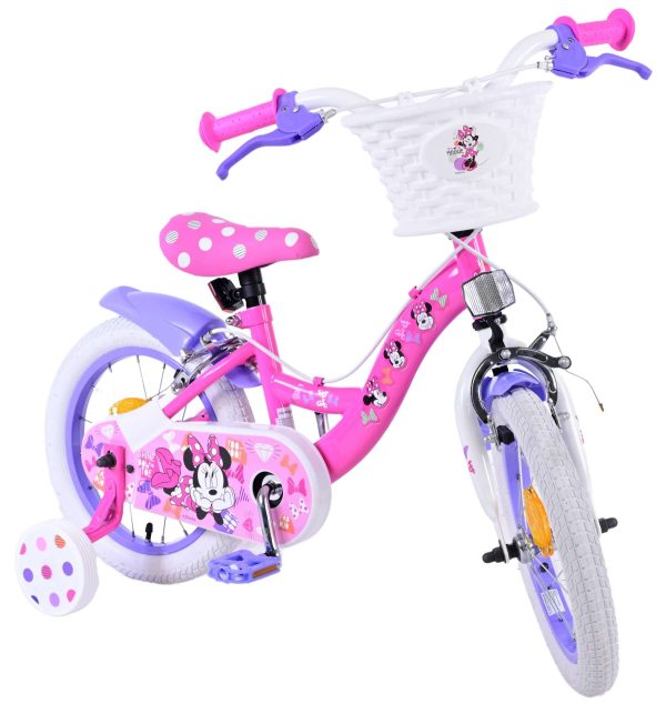 Disney Minnie Kinderfiets – Meisjes – 14 inch – Roze – Twee handremmen