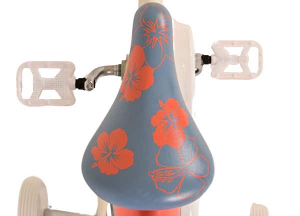 Disney Stitch Kinderfiets – Meisjes – 14 inch – Crème Koraal Blauw