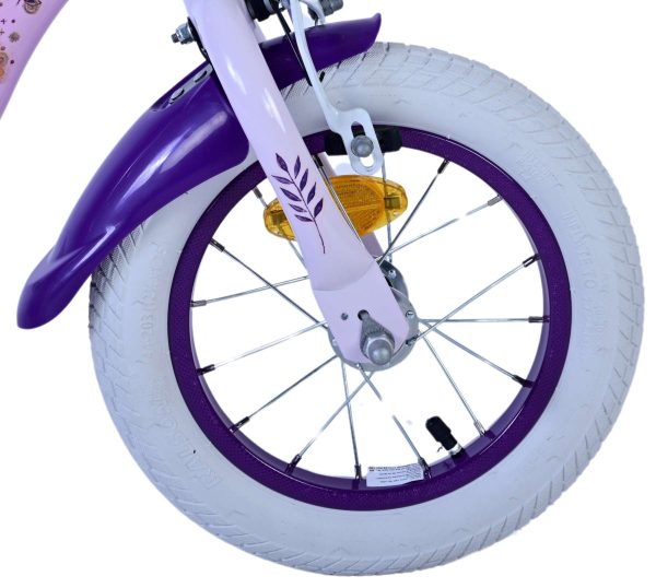 Disney Wish Kinderfiets – Meisjes – 12 inch – Paars – Twee Handremmen