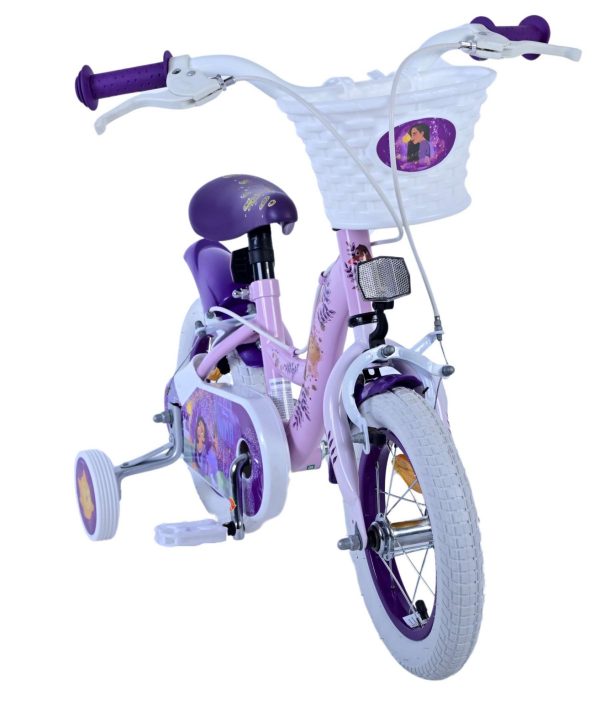 Disney Wish Kinderfiets – Meisjes – 12 inch – Paars – Twee Handremmen