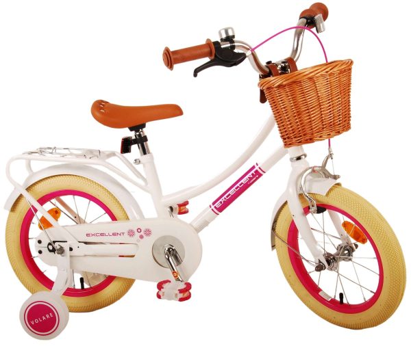 Volare Excellent Kinderfiets – Meisjes – 14 inch – Wit