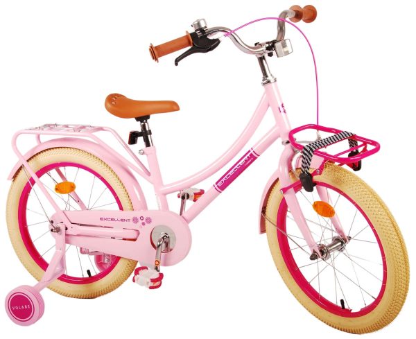 Volare Excellent Kinderfiets – Meisjes -18 inch – Roze – 95% afgemonteerd