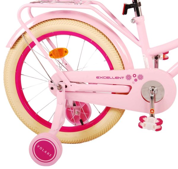 Volare Excellent Kinderfiets – Meisjes -18 inch – Roze – 95% afgemonteerd