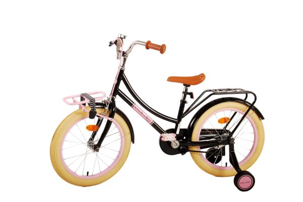 Volare Excellent Kinderfiets – Meisjes – 18 inch – Zwart – 95% afgemonteerd