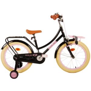 Volare Excellent Kinderfiets – Meisjes – 18 inch – Zwart – 95% afgemonteerd